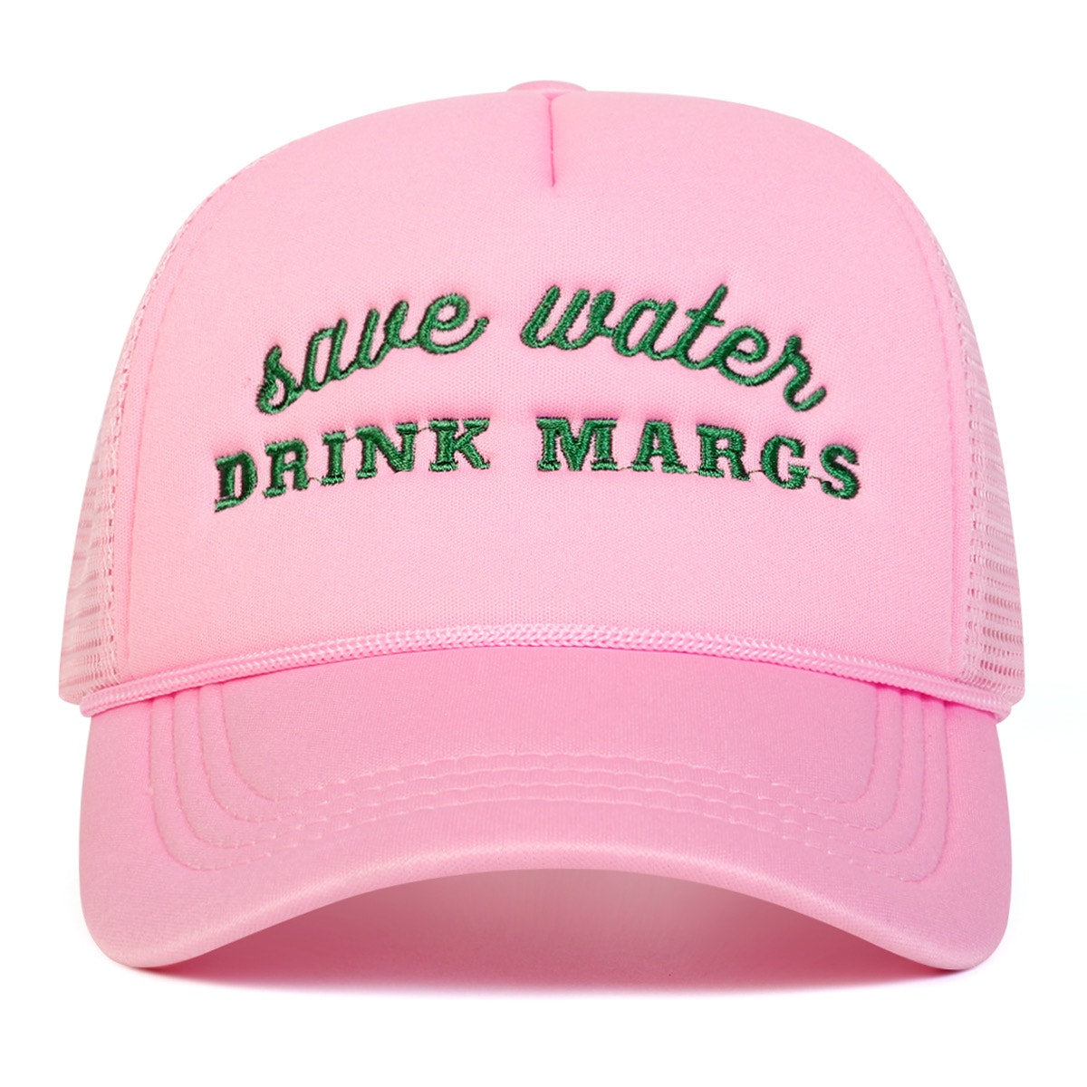 Save Water Drink Margs Pink Adjustable Mesh Trucker Hat NWOT