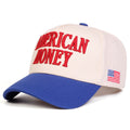 American Honey Blue Embroidered Patriotic Adjustable Trucker Hat NWT