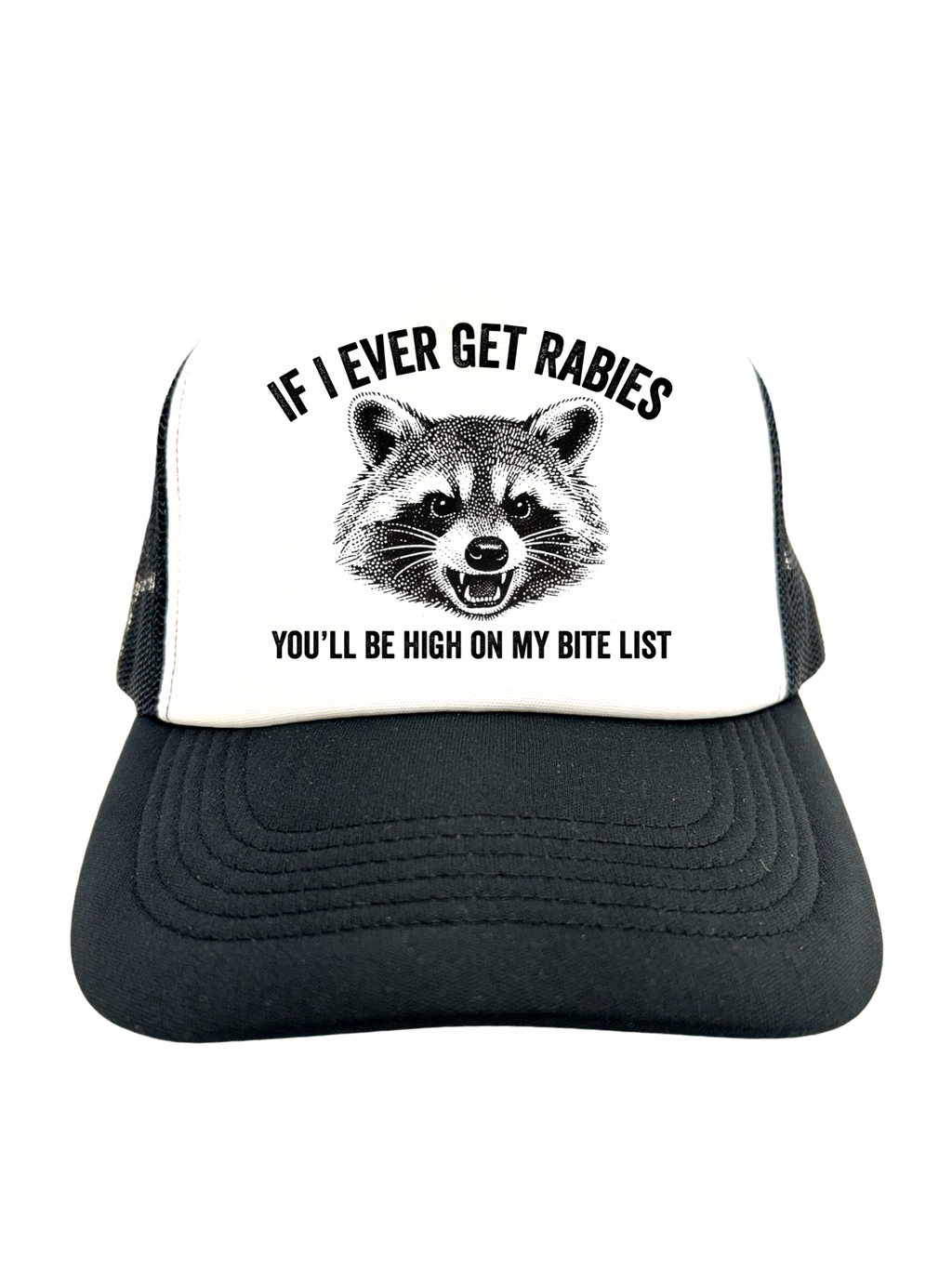 IF I EVER GET RABIES | VINTAGE STYLE FOAM TRUCKER HAT