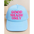 Good Shade Only Sky Blue & Pink Retro Adjustable Snapback Trucker Hat NWOT