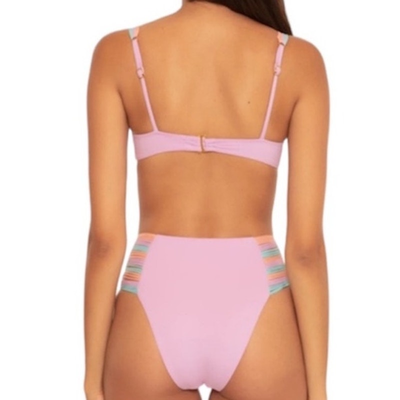 Isabella Rose Lavender Lucca Bikini Top Sz L NWT