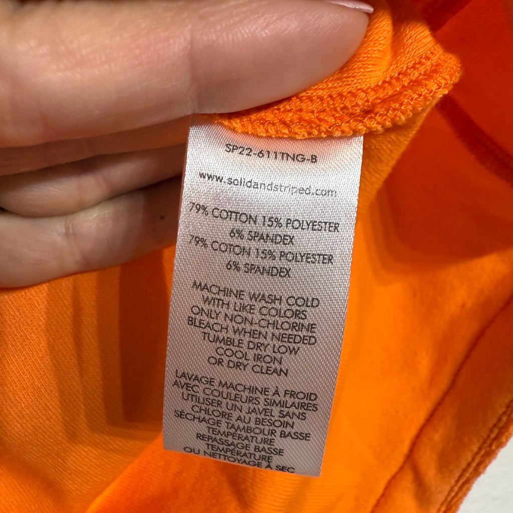 Solid & Striped Tangerine Strawberry The Charlie Terrycloth Shorts Sz M NWT