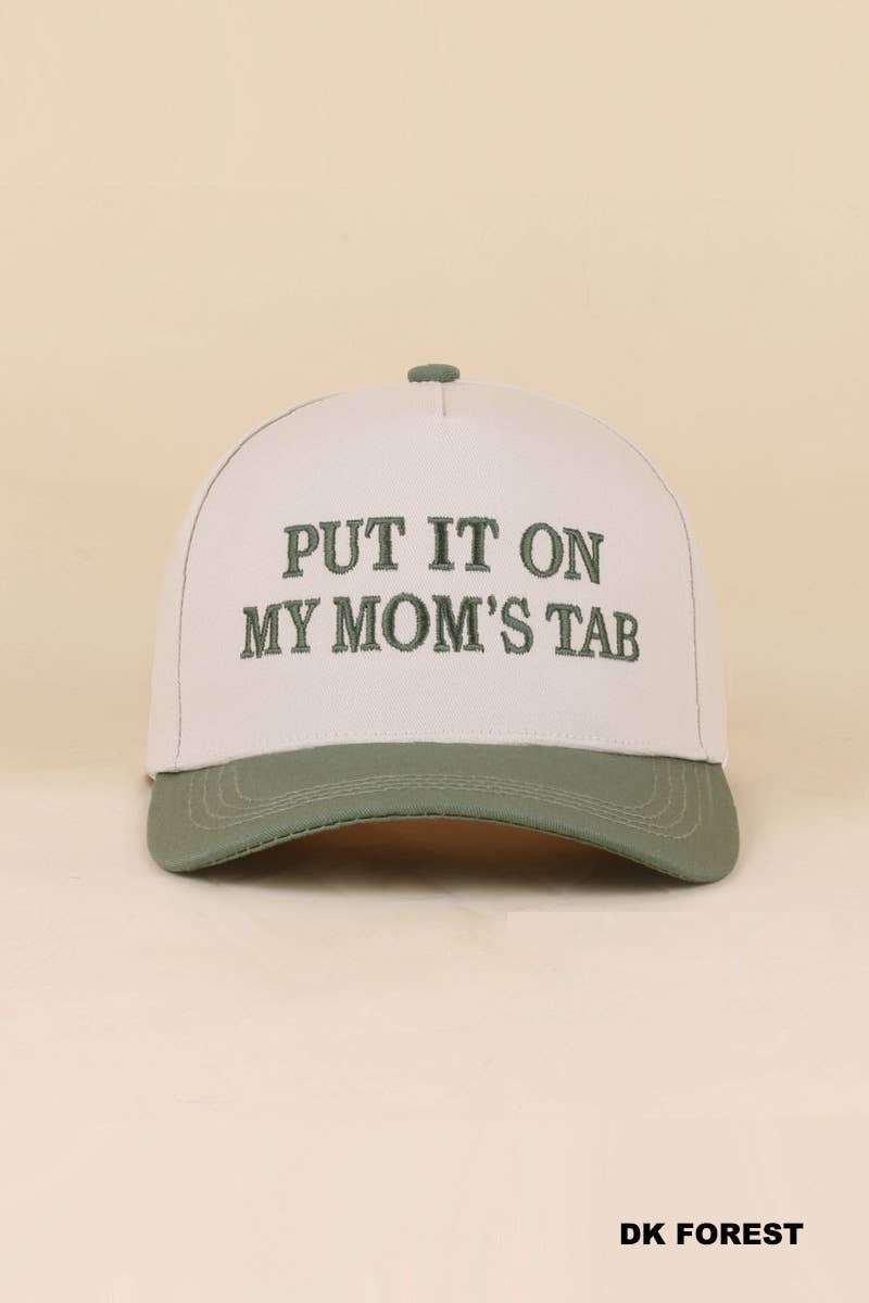 0519 Put It On My Mom's Tab Two Tone Snapback Hat SI-29870