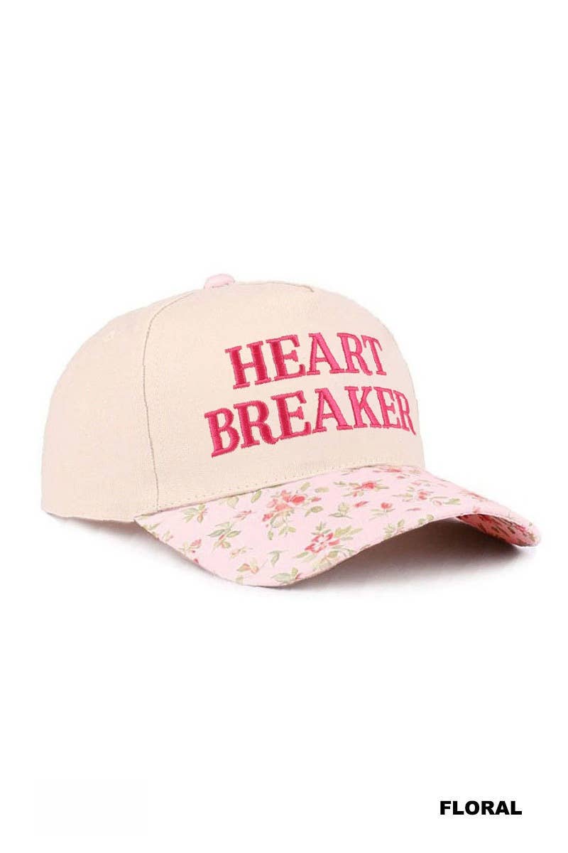0427 Heart Breaker Two Tone Cotton Hat SI-29784