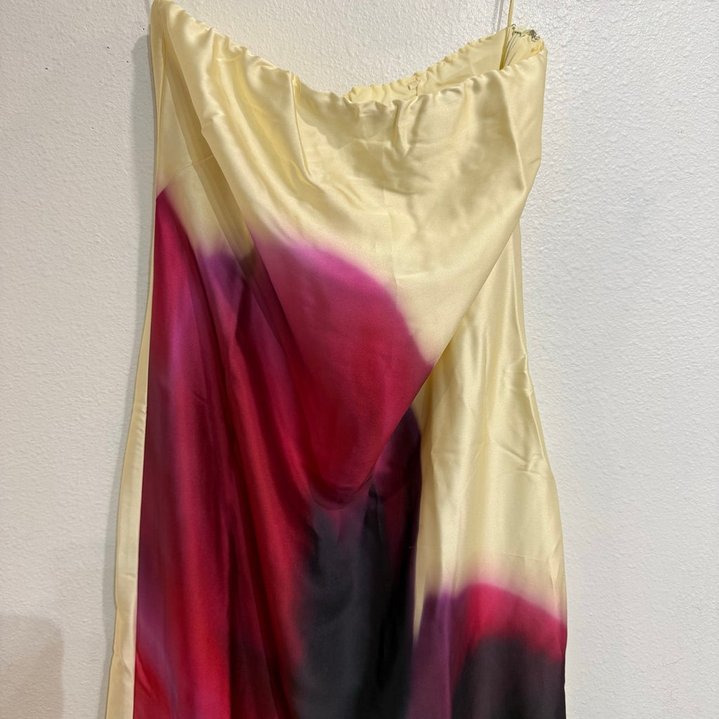 Abercrombie & Fitch Julia Strapless Slip Maxi Dress Floral Sz S NWT