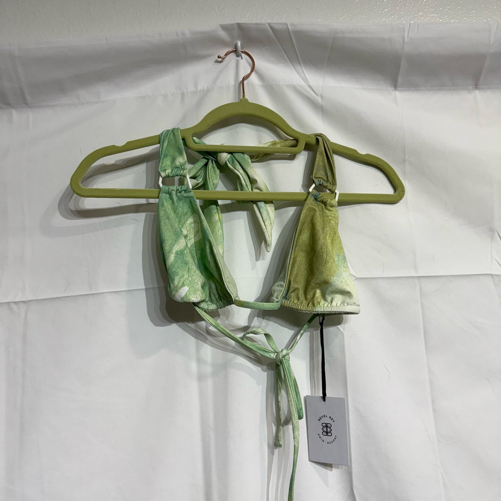 Revel Rey Sorbet Camo Bikini Top Sz S NWT