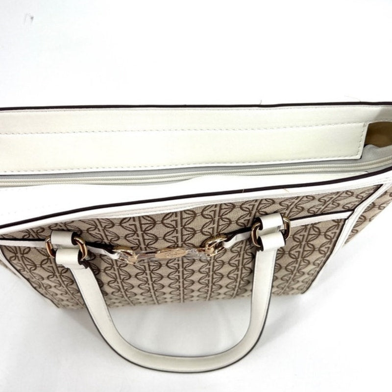 Giani Bernini Tan Logo Jacquard Tote NWT