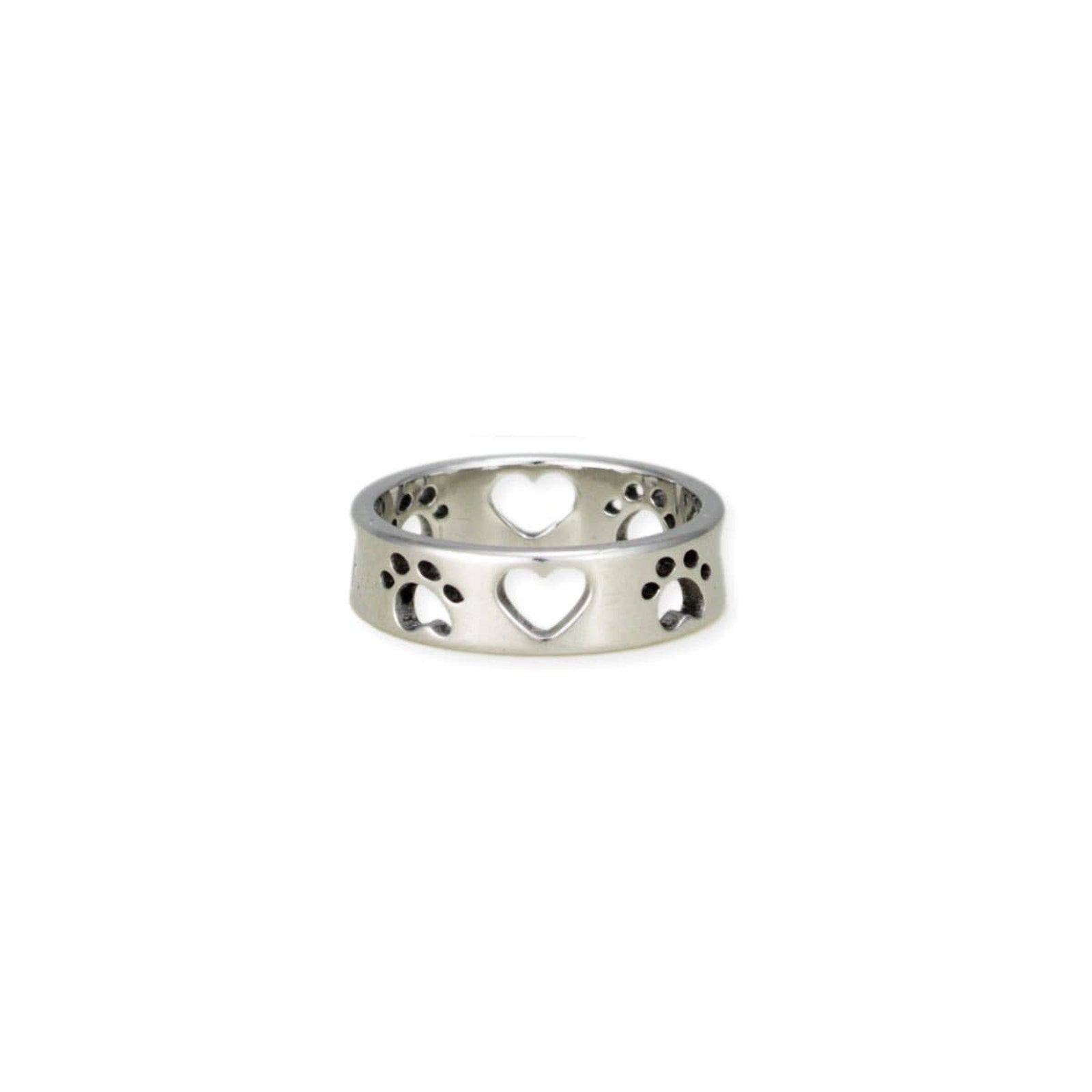 Furrever Friend Heart Paw Band Ring