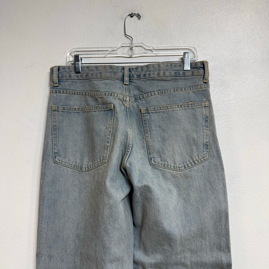 Zara Light Wash Wide Leg Jeans High Rise Sz 8 NWT