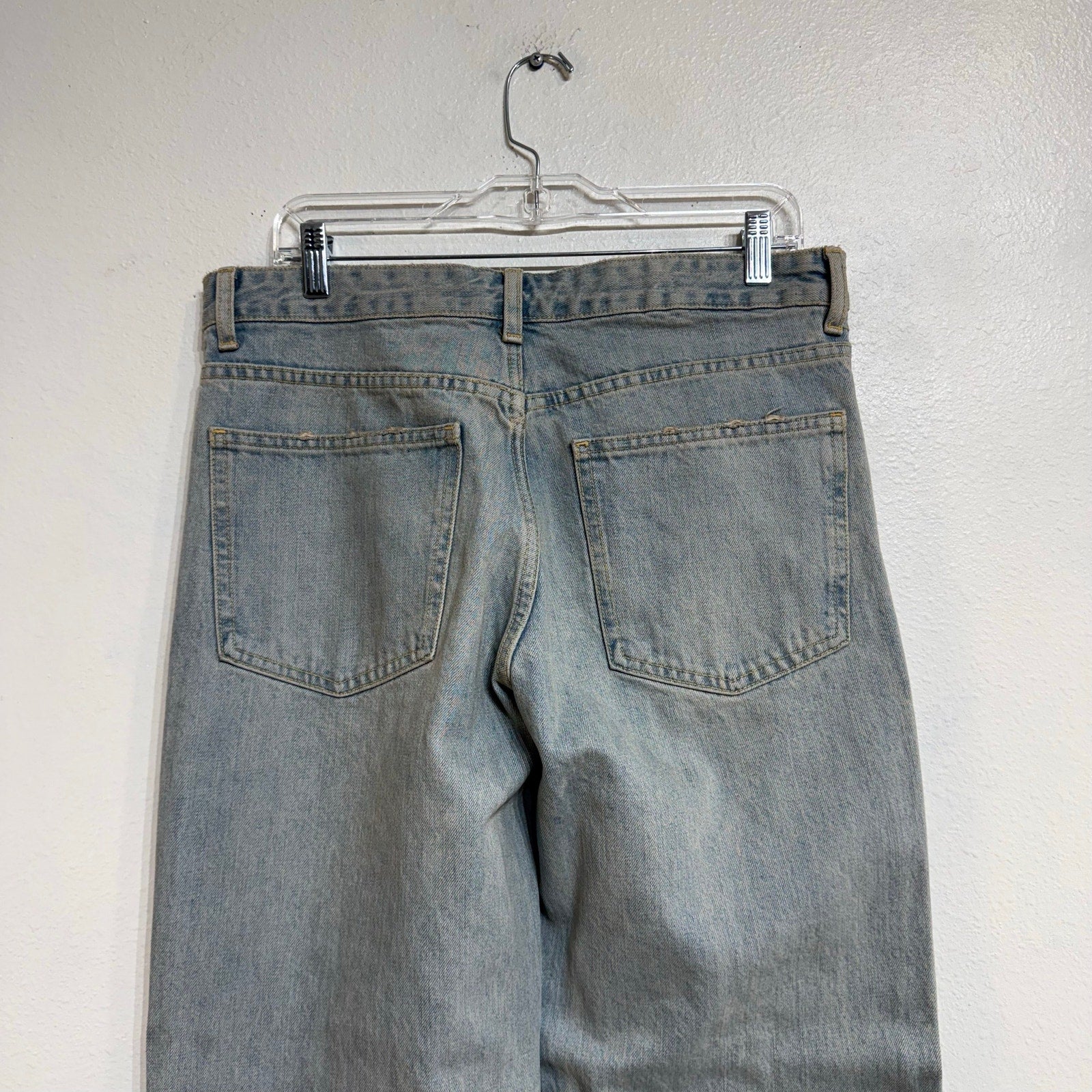 Zara Light Wash Wide Leg Jeans High Rise Sz 8 NWT