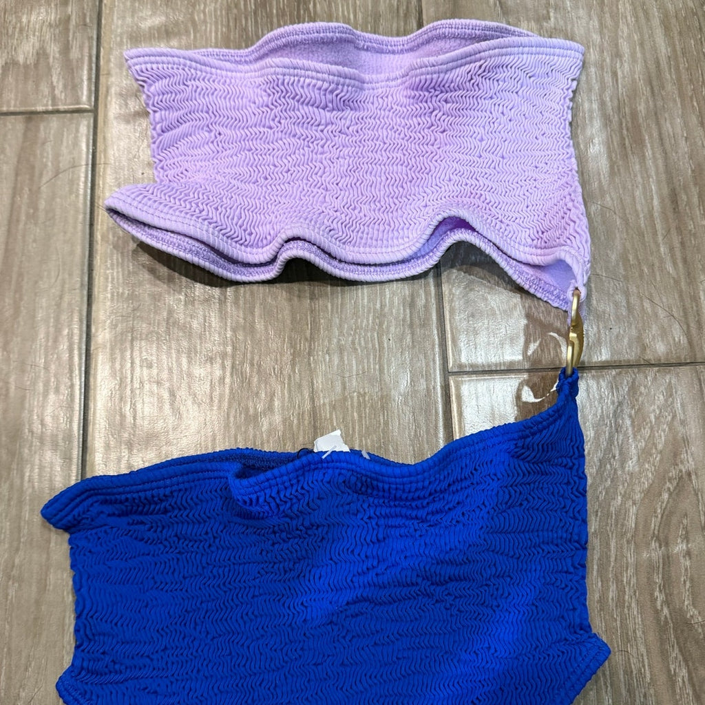 Cleonie Lilac Atlantic Colorblock Cut Out One Piece Sz O/S NWT
