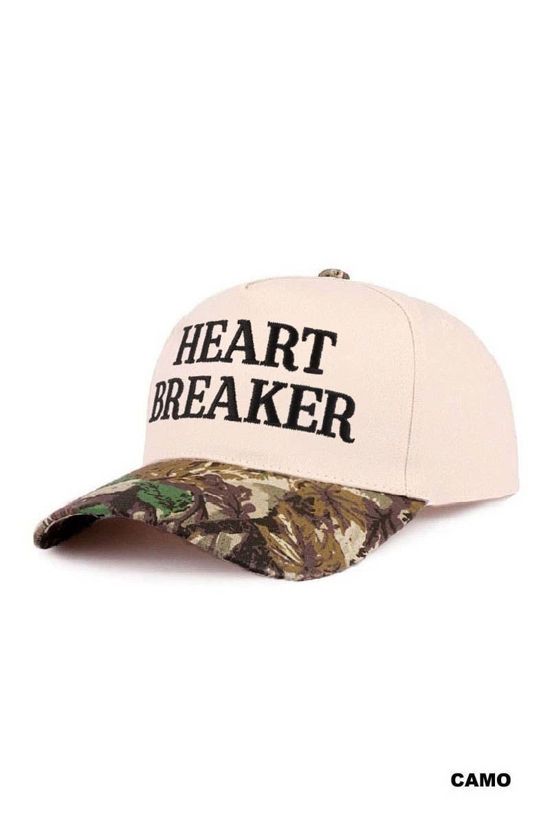 0427 Heart Breaker Two Tone Cotton Hat SI-29784