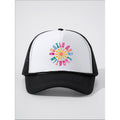 Boatin’ & Floatin’ Graphic Black & White Mesh Snapback Trucker Hat NWOT