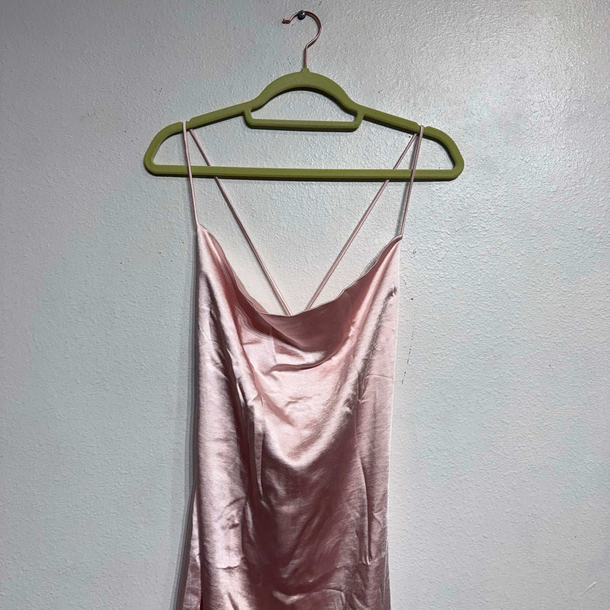 Superdown Blush Pink Billie Drape Midi Dress Sz M NWT