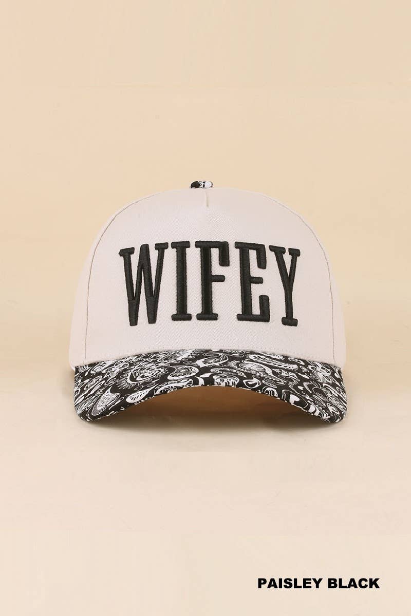 0519 Wifey Two Tone Snapback Hat SI-29856