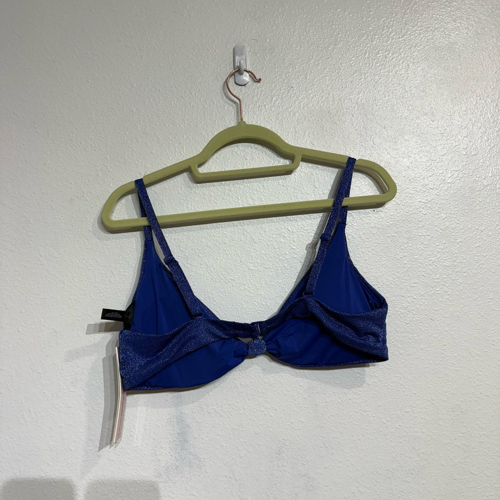 Becca By Rebecca Virtue Green Socialite Ariella Ruffle Bikini Top NWT