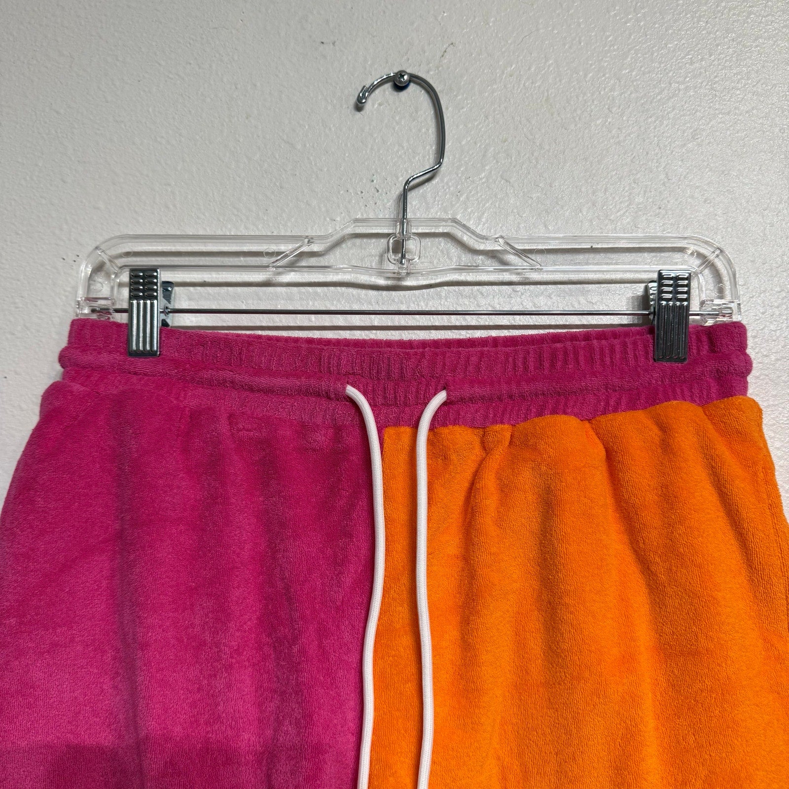 Solid & Striped Tangerine Strawberry The Charlie Terrycloth Shorts Sz M NWT