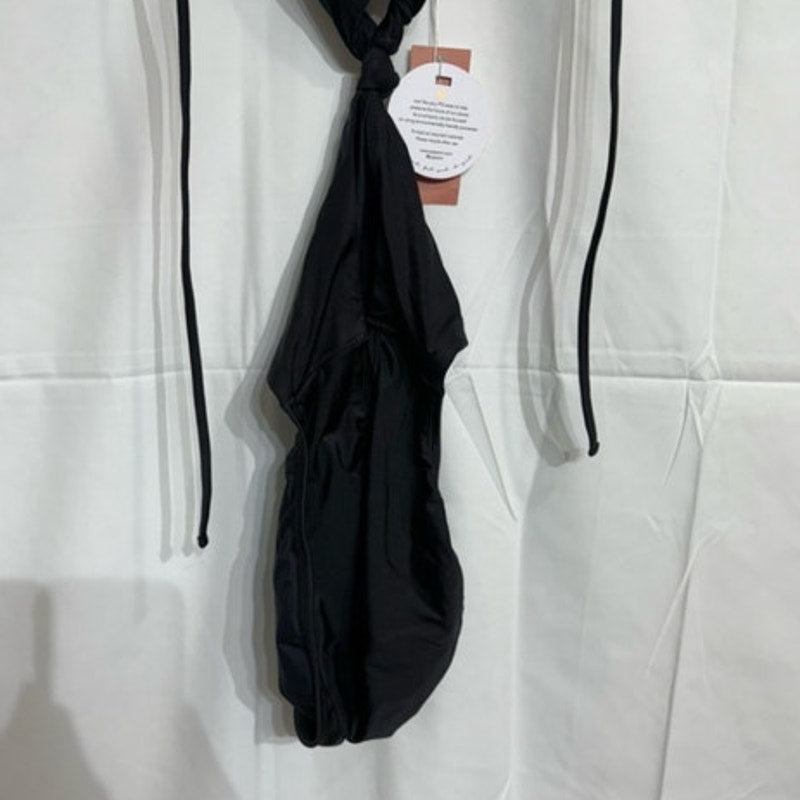 PQ Swim Black Hayden Cut Out One Piece Sz L NWT