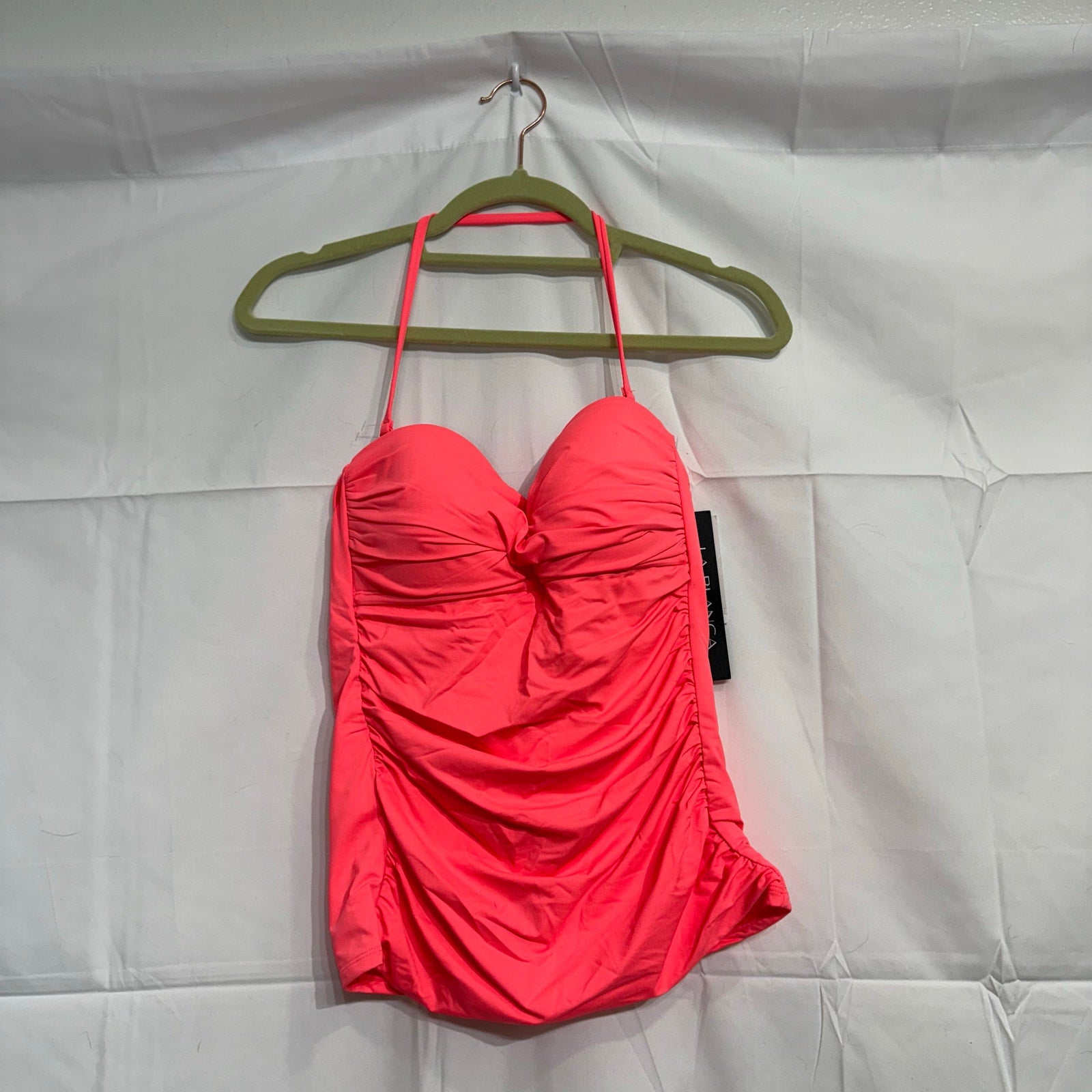 La Blanca Island Goddess Twist Bandini Tankini Top Sz 6 NWT