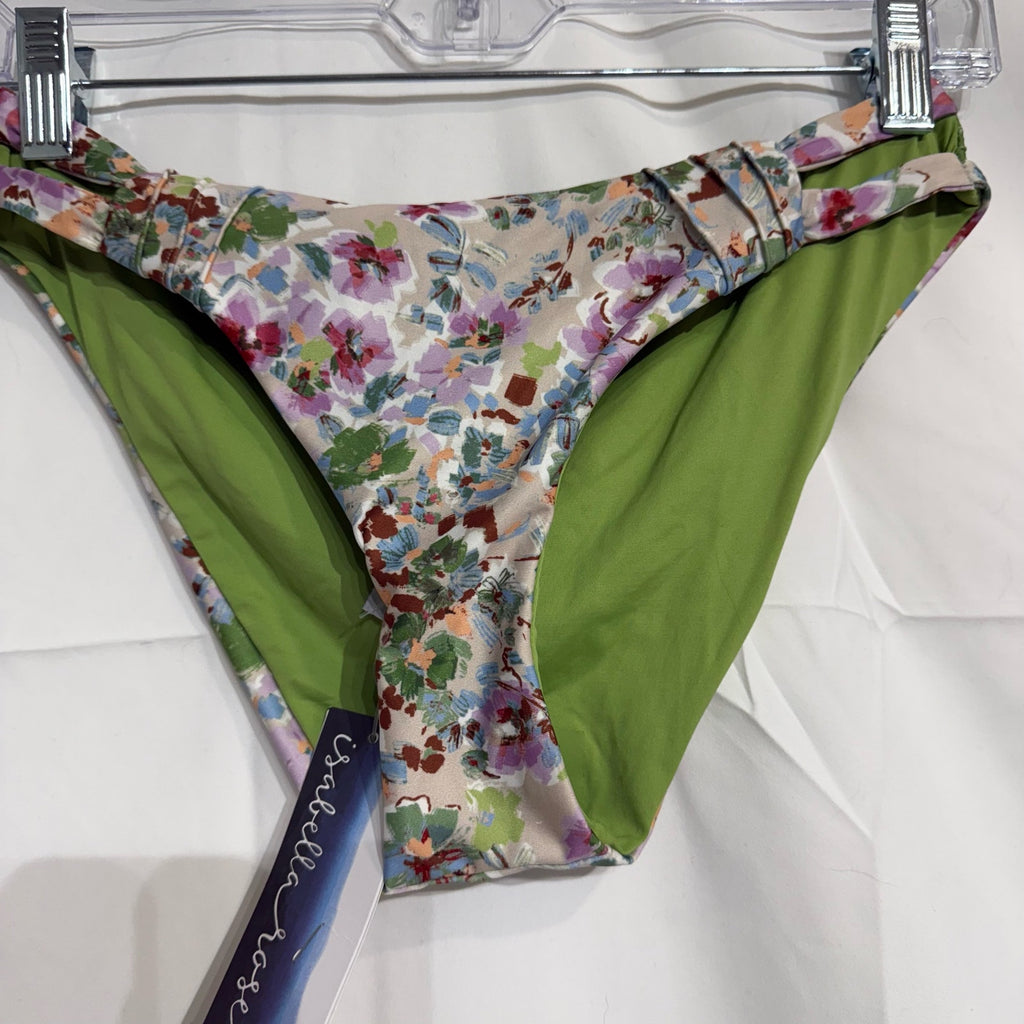 Isabella Rose Maui Floral Reversible Swim Bottom Sz S NWT