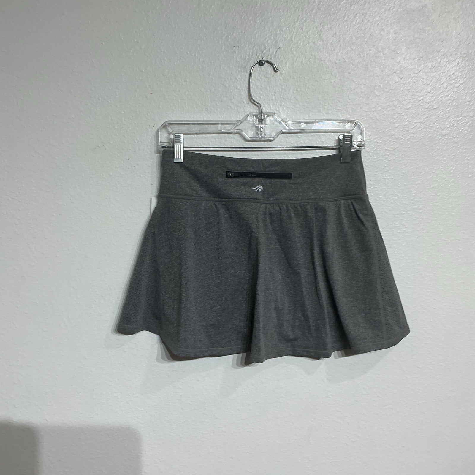 Ideology Charcoal Gray Pleated Mini Skort Sz S NWT