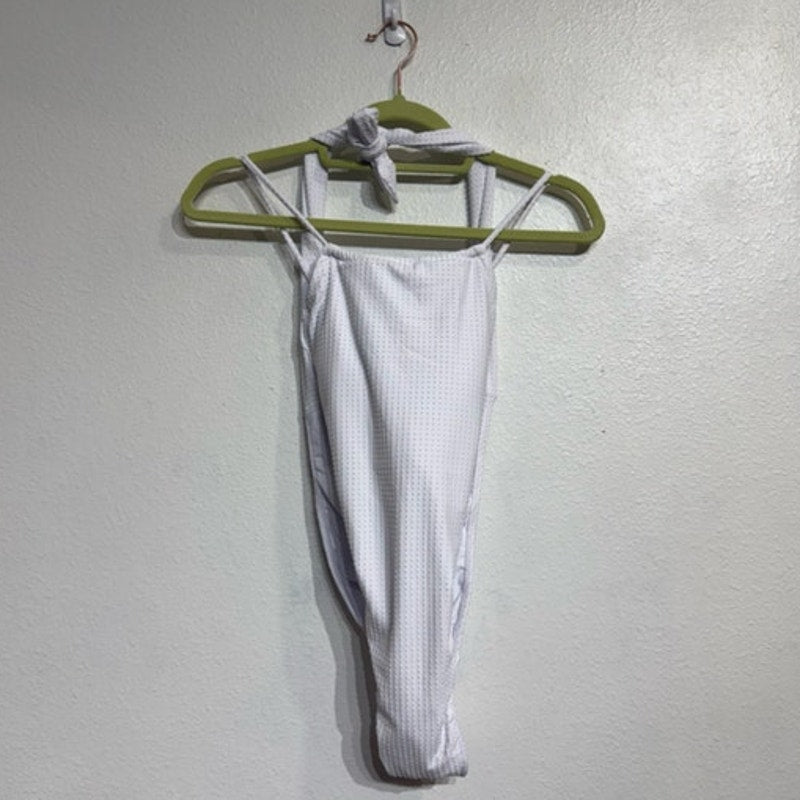 PQ Swim Sail White Vale One Piece Swimsuit Sz S NWT