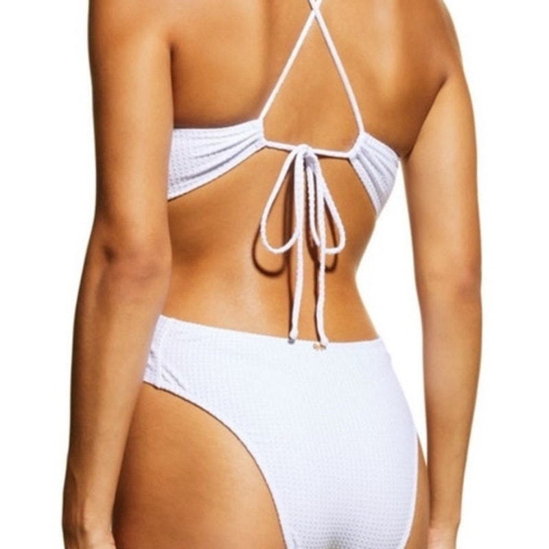 PQ Swim Sail White Vale One Piece Swimsuit Sz S NWT