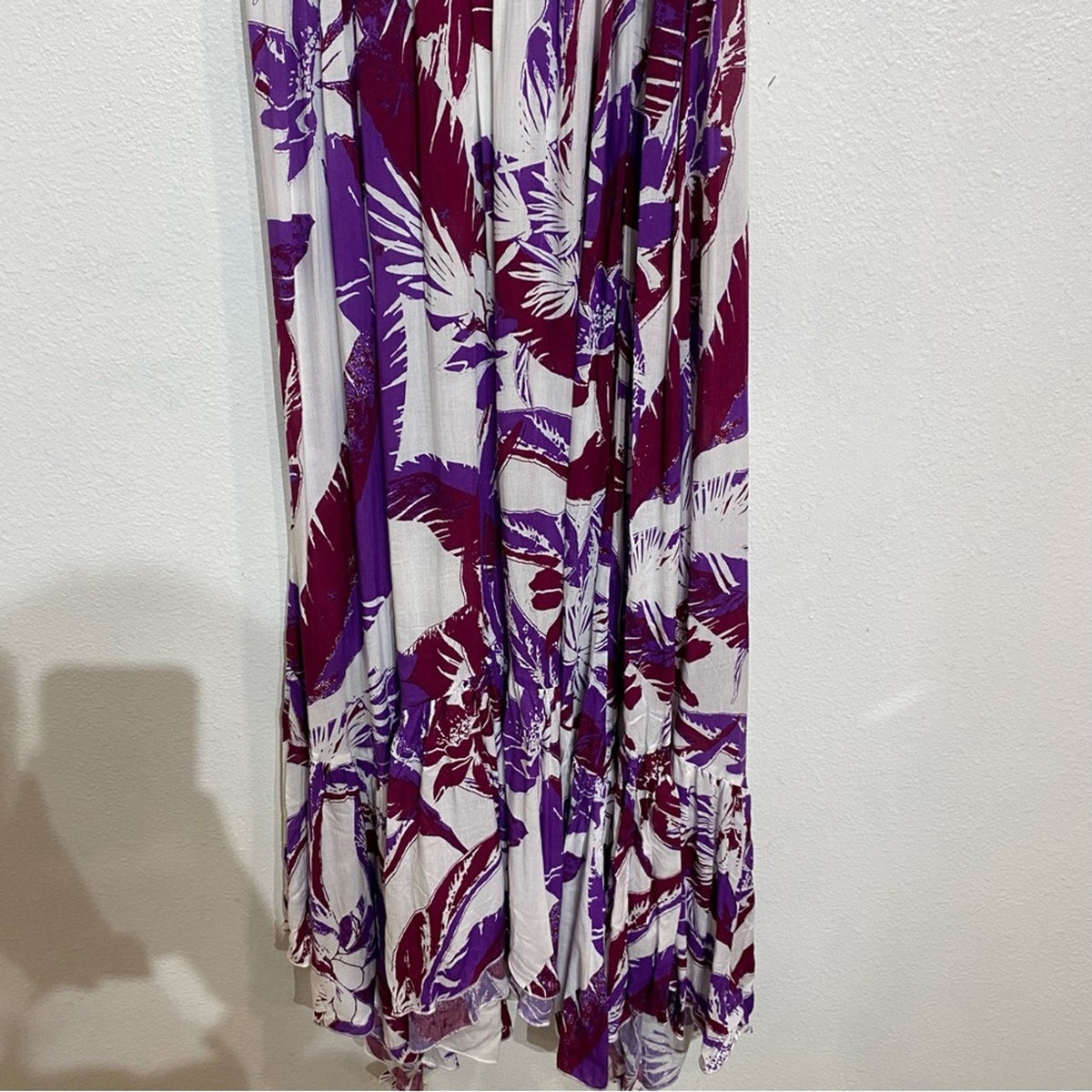 Free People Ivory Combo Heat Wave Maxi Dress Sz M NWT