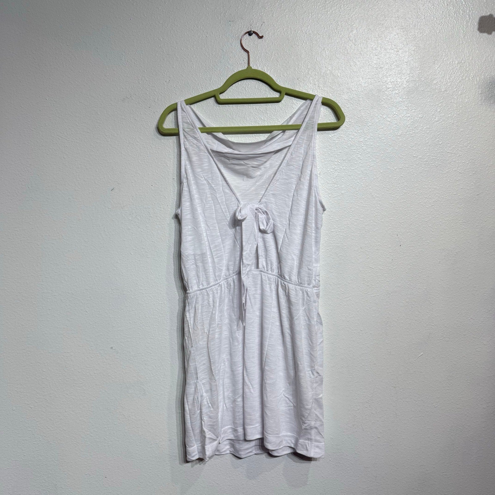 Becca by Rebecca Virtue White Reversible Swim Cover Mini Dress Sz M NWT