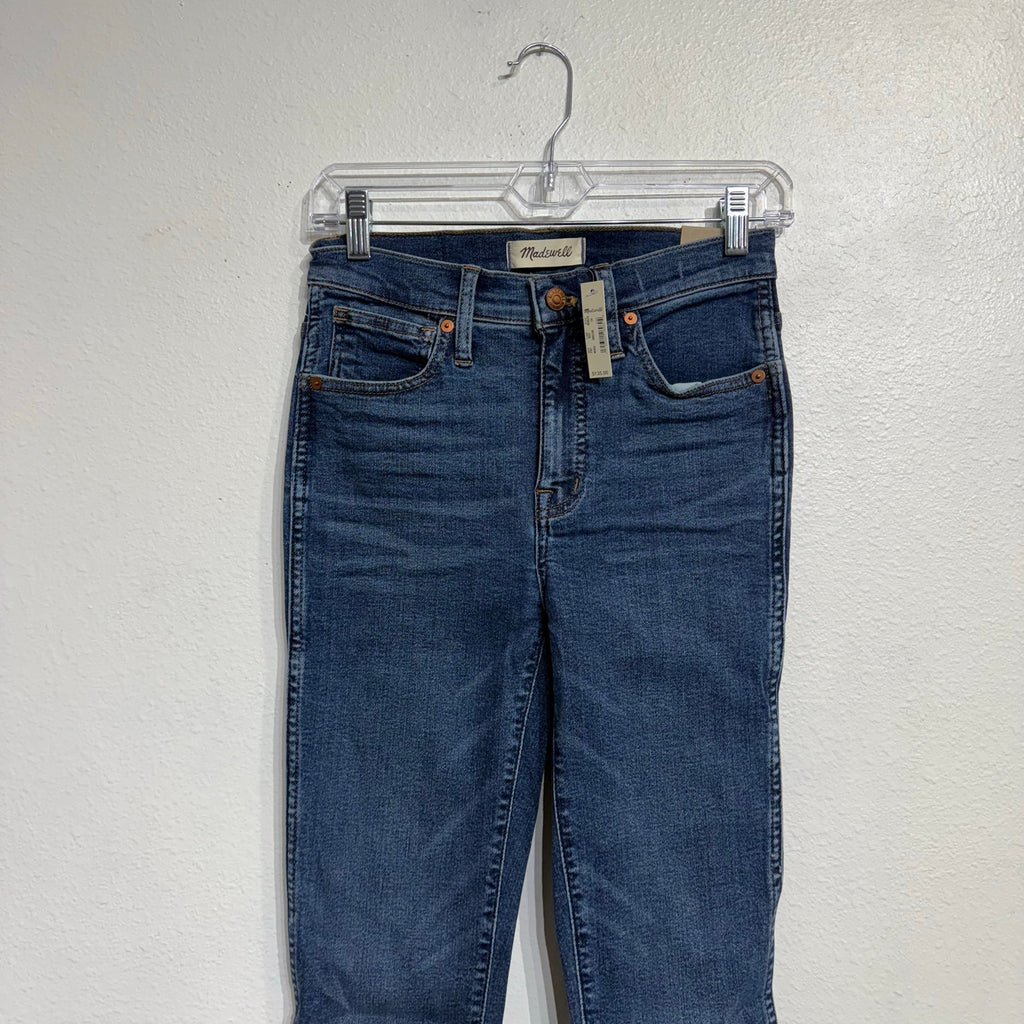Madewell Blue 10" High-Rise Skinny Jeans Sz 24 NWT