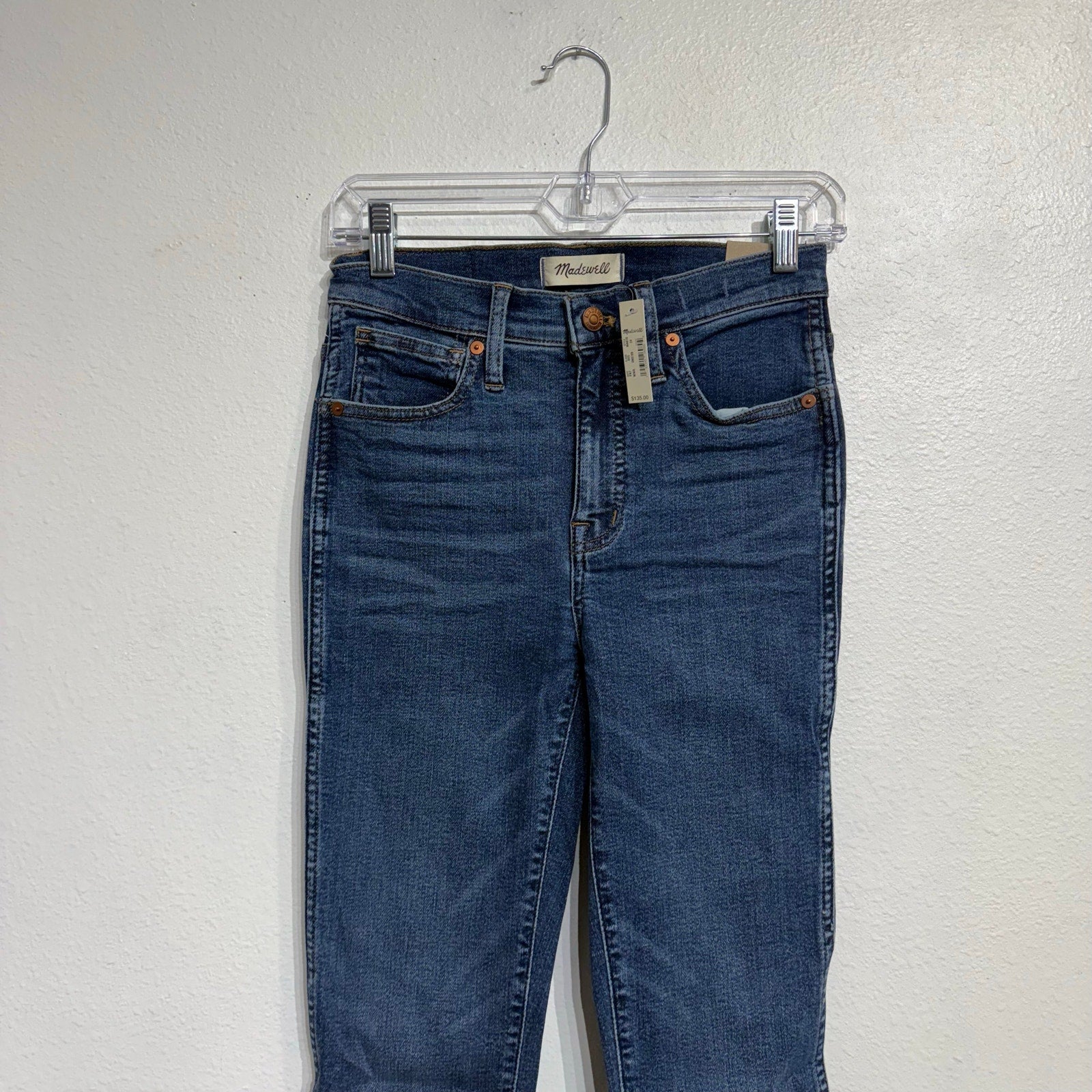 Madewell Blue 10" High-Rise Skinny Jeans Sz 24 NWT