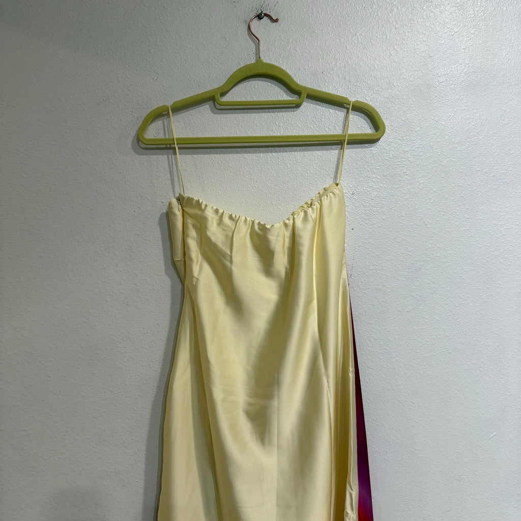 Abercrombie & Fitch Julia Strapless Slip Maxi Dress Floral Sz S NWT