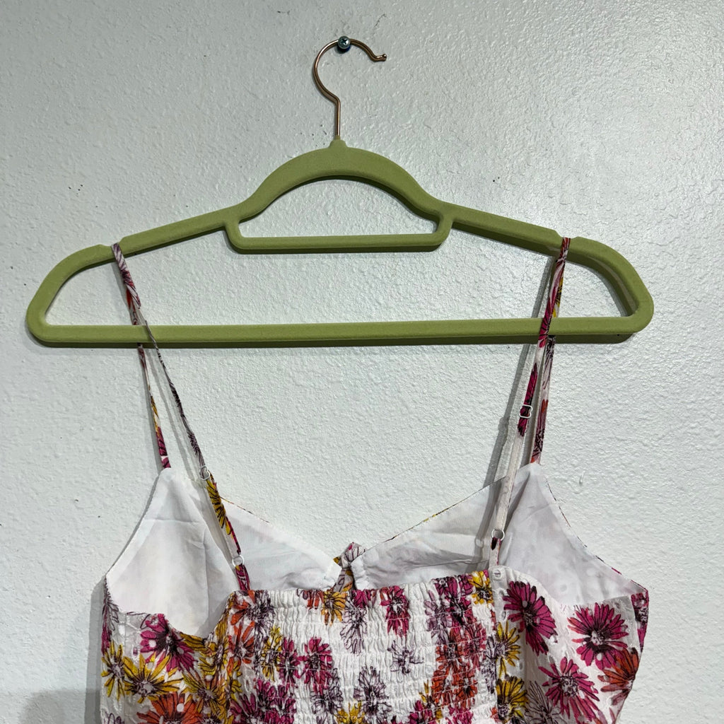 Wayf Maeve Floral Print Eyelet Camisole Sz S NWT