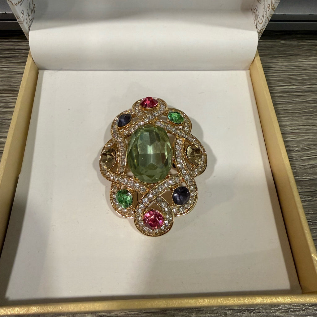 Charter Club Gold Tone Pave Pin Brooch NWT