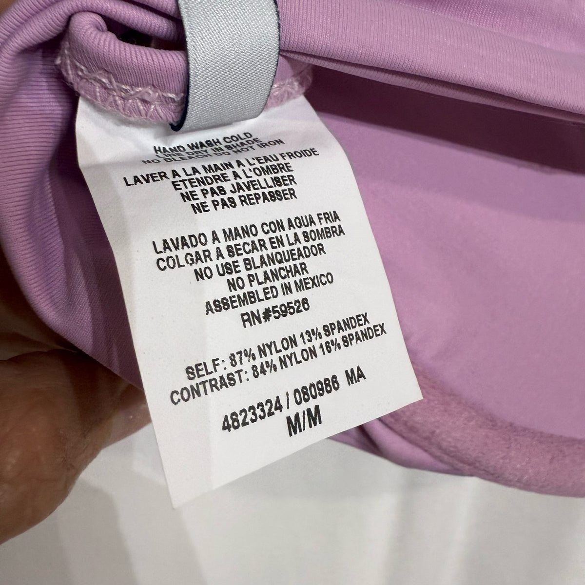 Isabella Rose Lavender Lucca Bikini Top Sz M NWT
