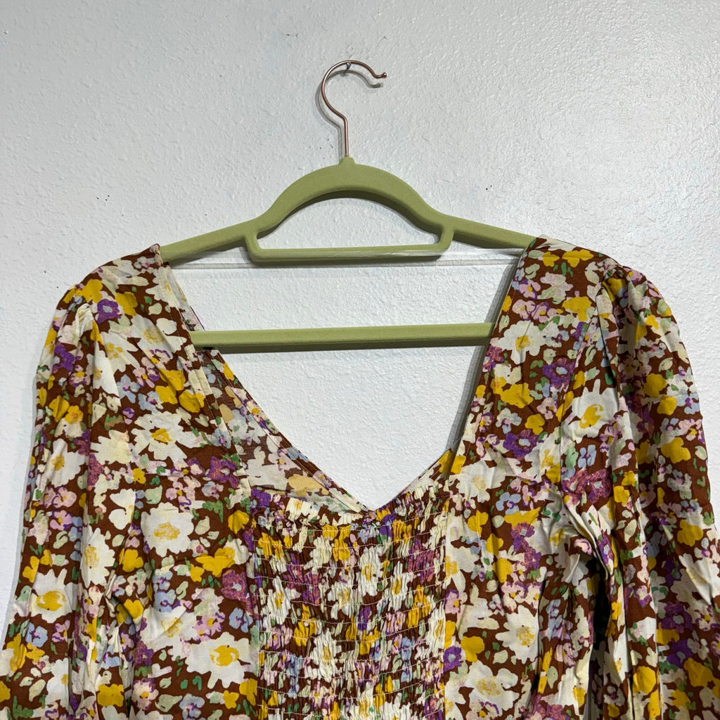 Sanctuary Sunny Field Drawn To You Floral Top Sz XS NWT