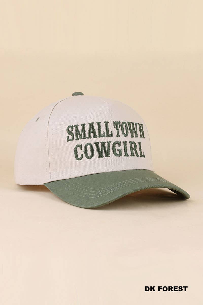 0519 Small Town Cowgirl Two Tone Snapback Hat SI-29853