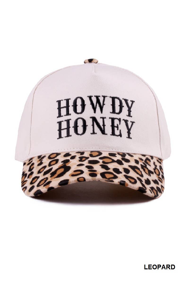 0812 Howdy Honey Two Tone Canvas Cotton Cap SI-28119