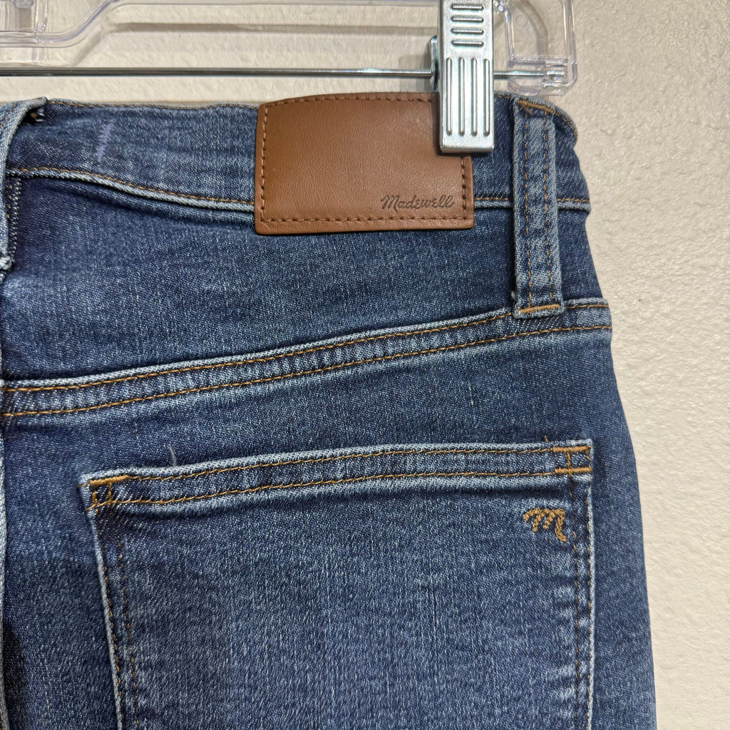 Madewell Blue 10" High-Rise Skinny Jeans Sz 24 NWT