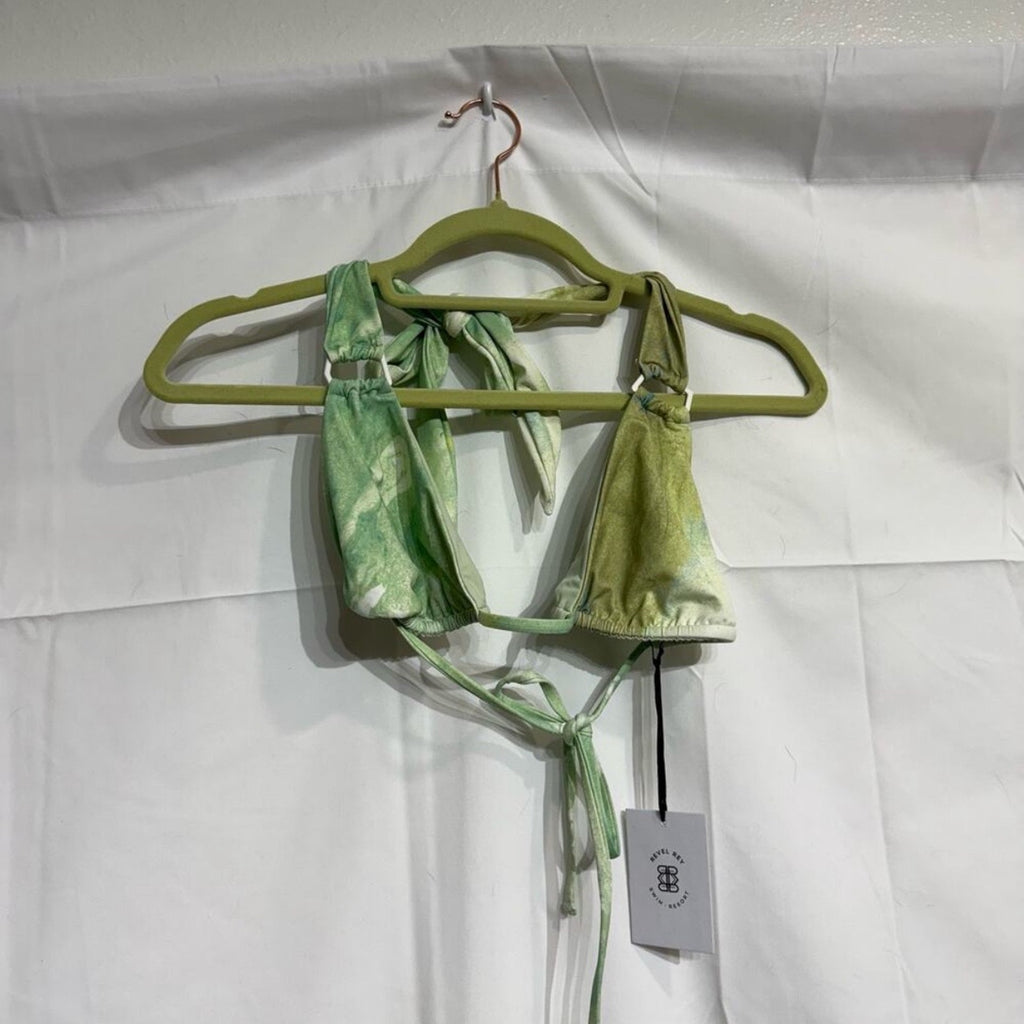 Revel Rey Sorbet Camo Bikini Top Sz M NWT