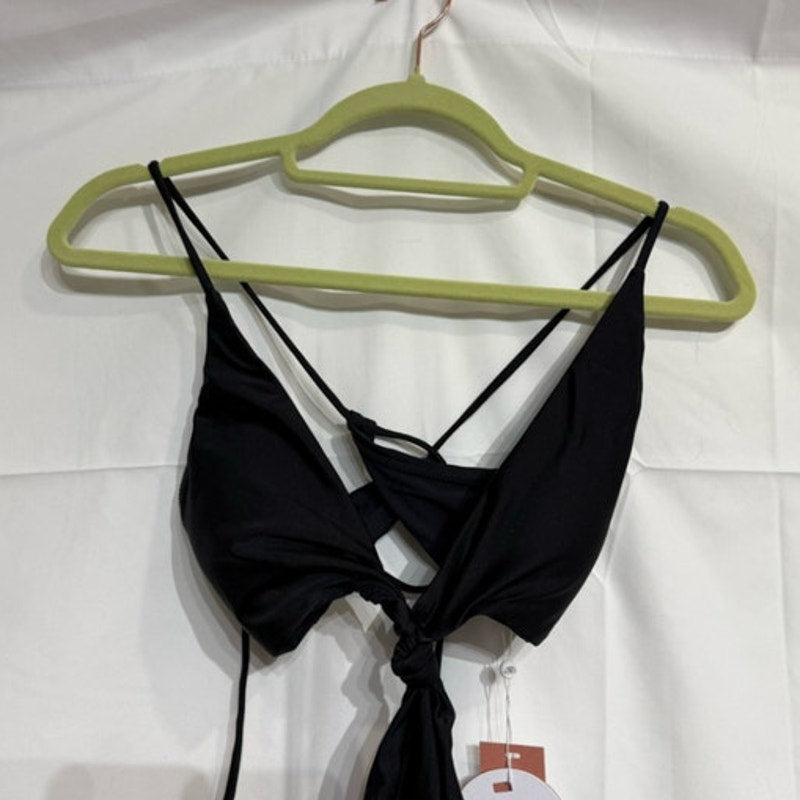 PQ Swim Black Hayden Cut Out One Piece Sz L NWT