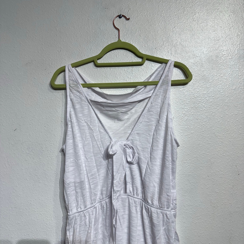 Becca by Rebecca Virtue White Reversible Swim Cover Mini Dress Sz M NWT