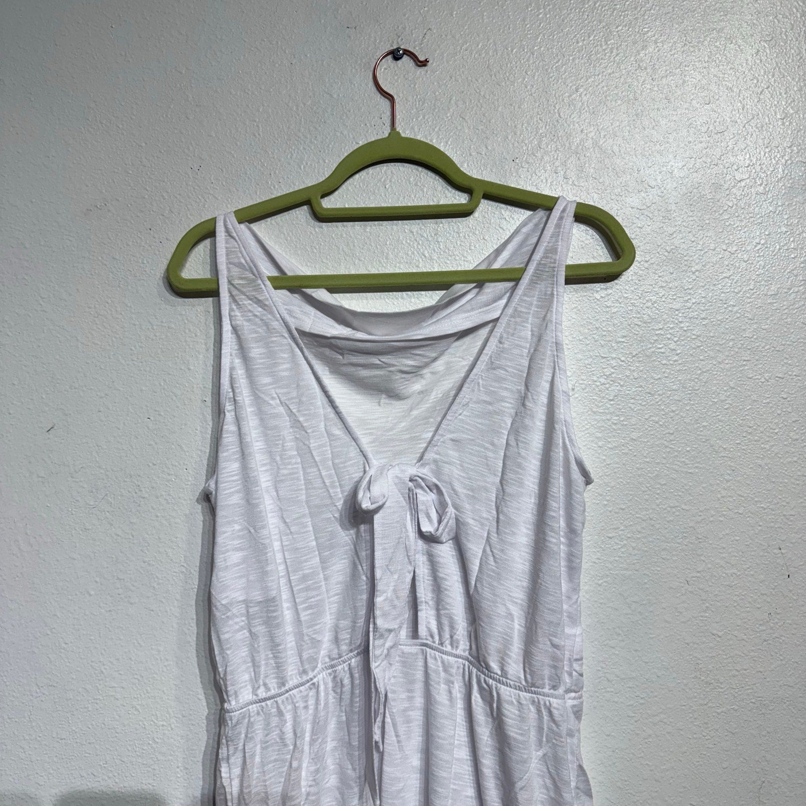 Becca by Rebecca Virtue White Reversible Swim Cover Mini Dress Sz M NWT
