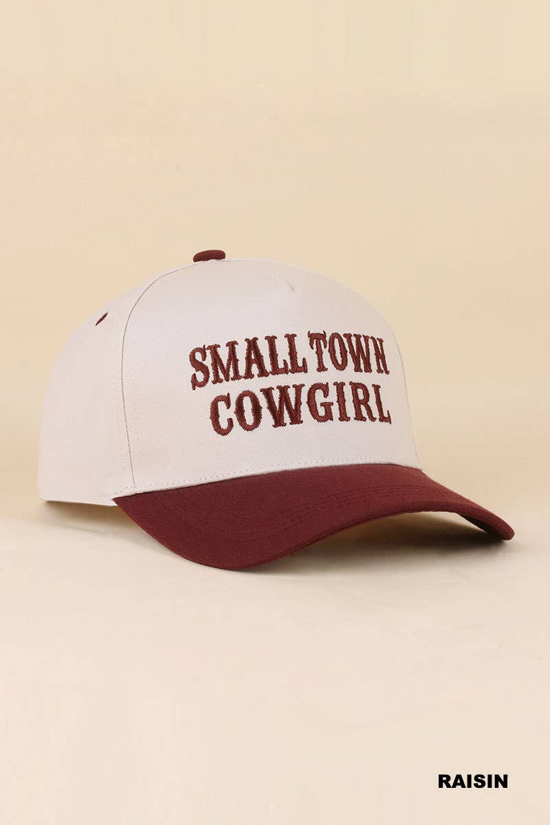 0519 Small Town Cowgirl Two Tone Snapback Hat SI-29853
