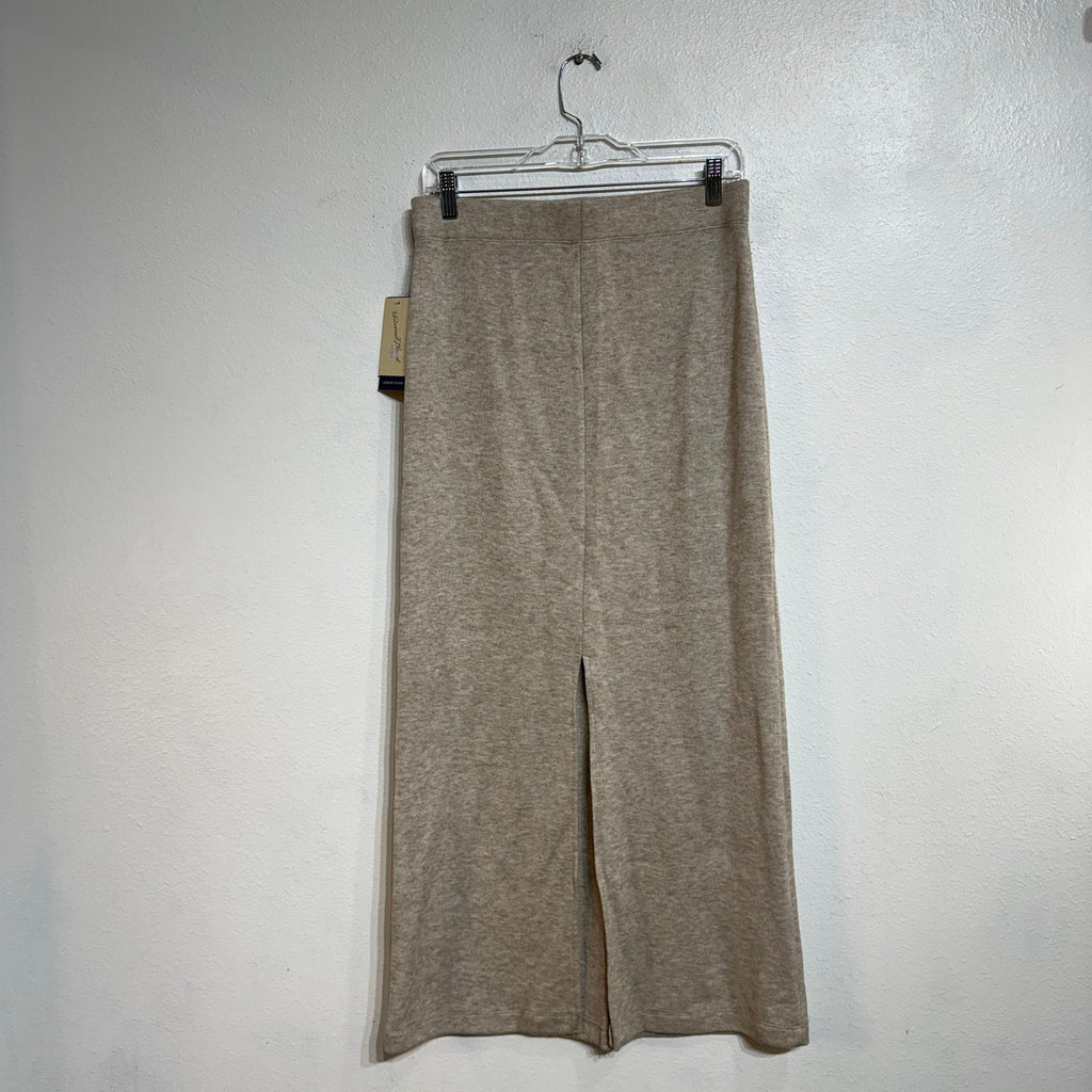 Universal Thread Beige Sweater Knit Maxi Skirt Minimalist Sz M NWT