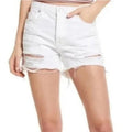 Free People Optic White Maggie Distressed Shorts Sz 26 NWT
