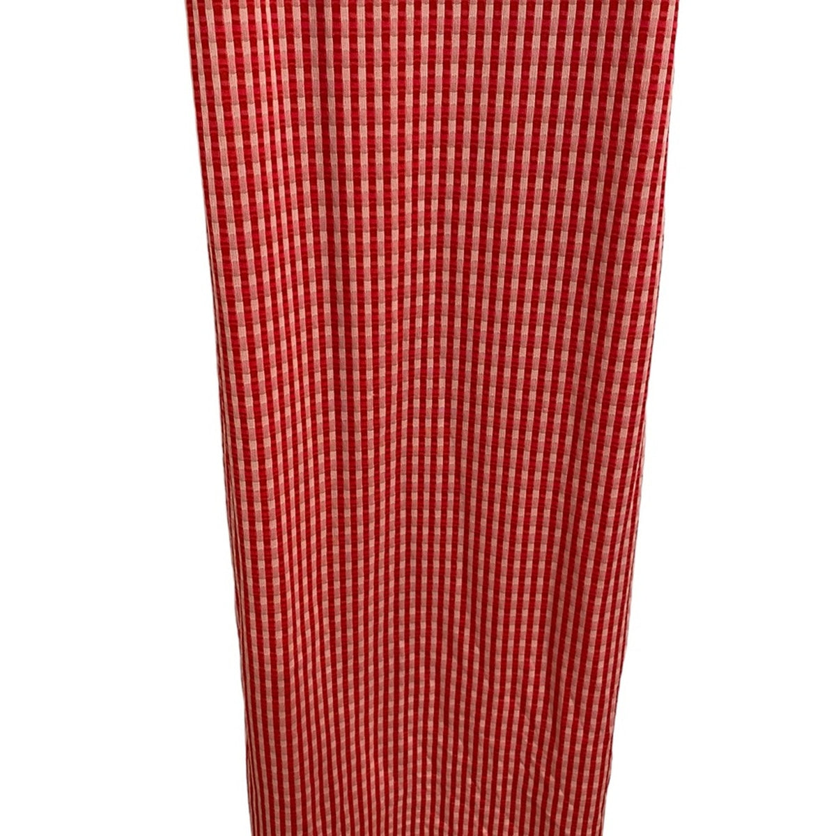 Zara Red White Check Jacquard Midi Dress Sleeveless Sz M NWT